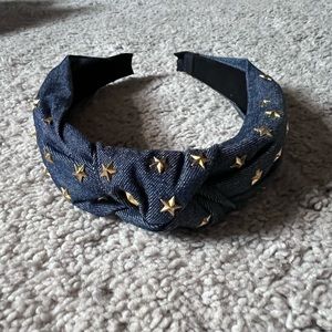 Star Studded Jean Headband - OS
